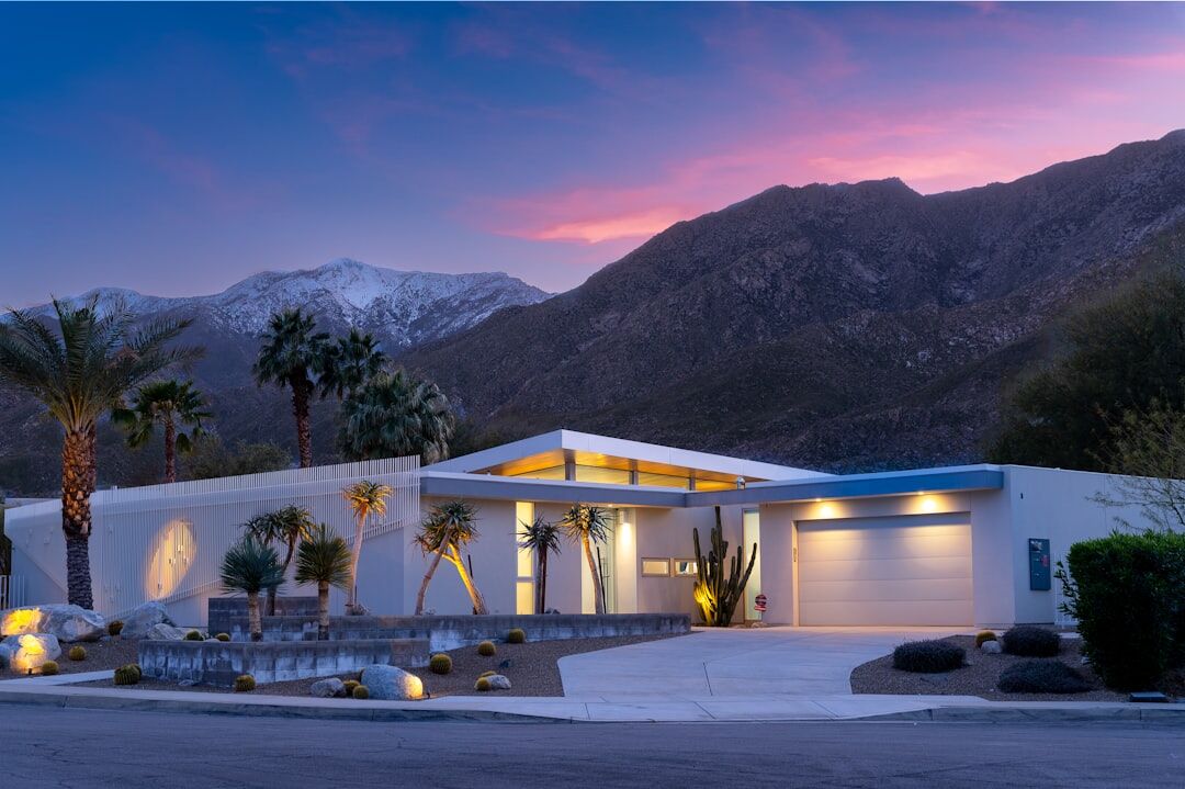 luxury celebrity villa exterior