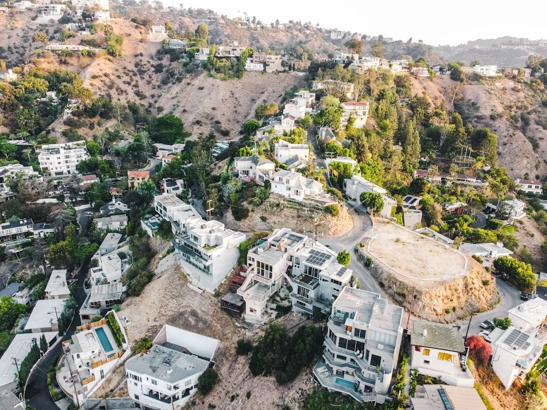 luxury hollywood mansion exterior