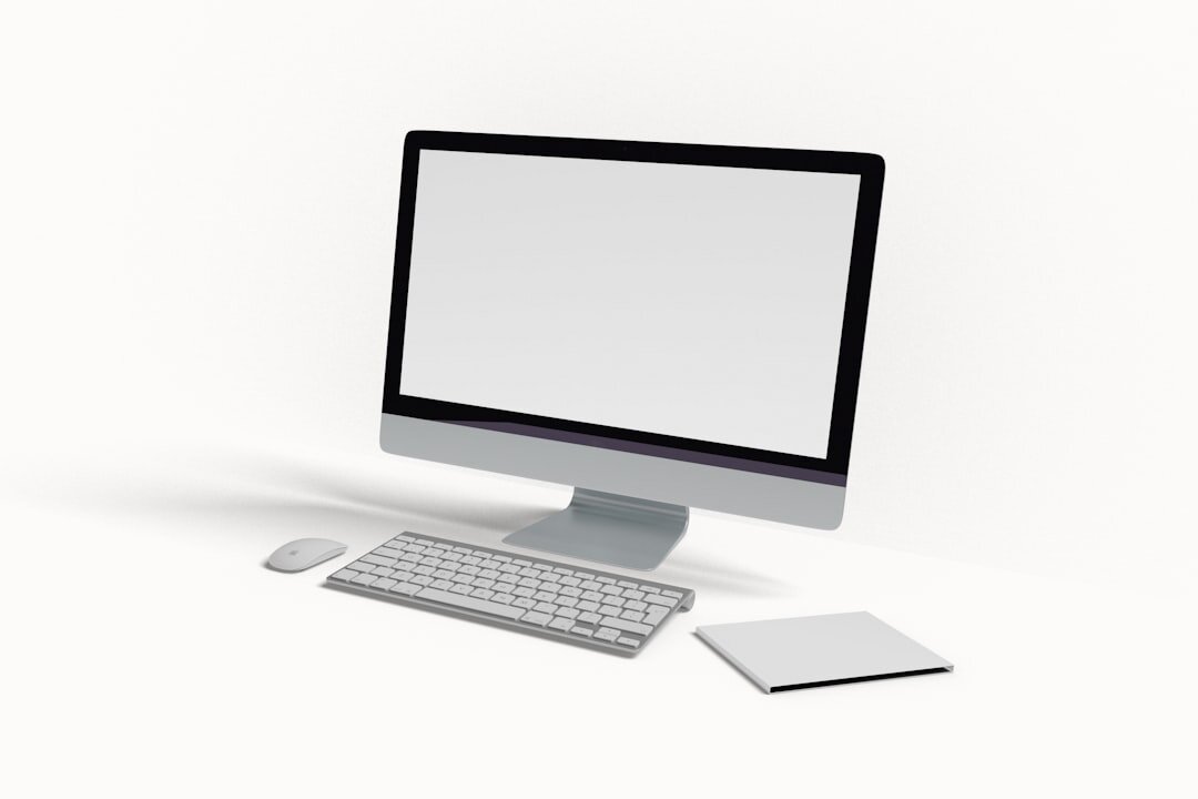 Elegant editorial office desk with typewriter and notebook